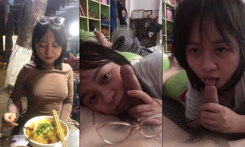 sex thu phương Em gái nghiện bú mút vứt kính sang bên bú cho anh